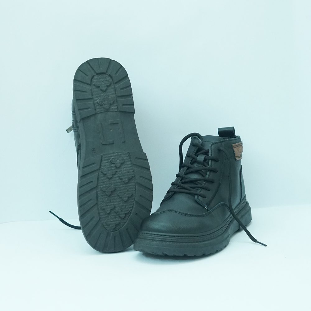 Urban Lace-Up Combat Boots – Black - Image 5