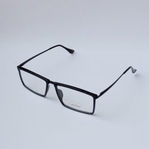 Cartier Matte Black Rectangular Optical Eyeglass Frame for Men