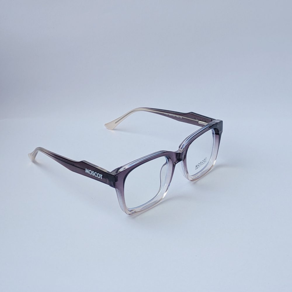 MOSCOT Originals Transparent Gray Rectangular Eyeglass Frame for Men - Image 2