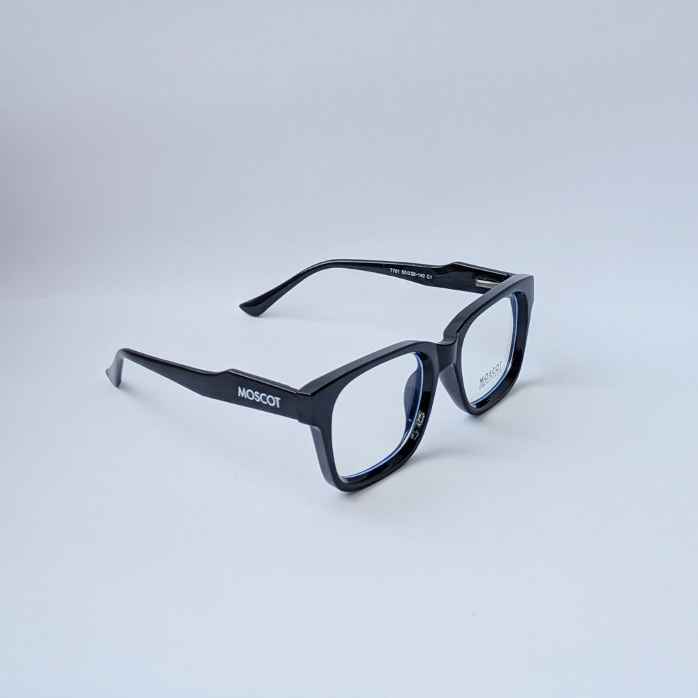 MOSCOT Black Full-Rim Rectangular Eyeglass Frame for Men - Image 2