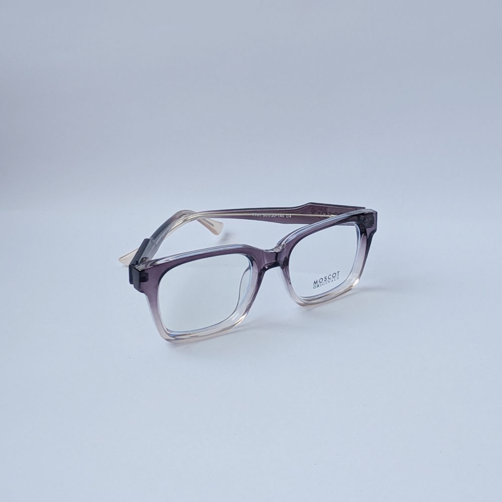 MOSCOT Originals Transparent Gray Rectangular Eyeglass Frame for Men - Image 3