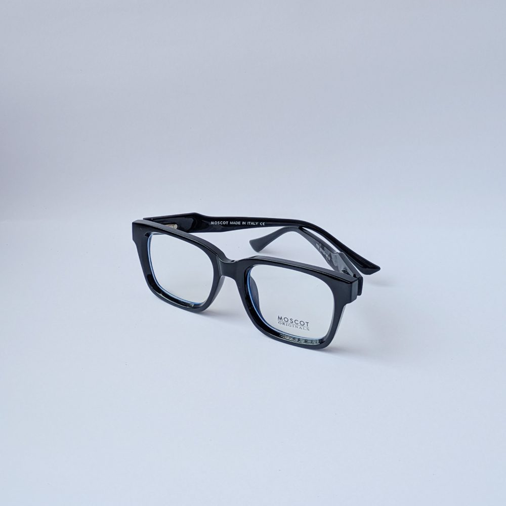 MOSCOT Black Full-Rim Rectangular Eyeglass Frame for Men - Image 4