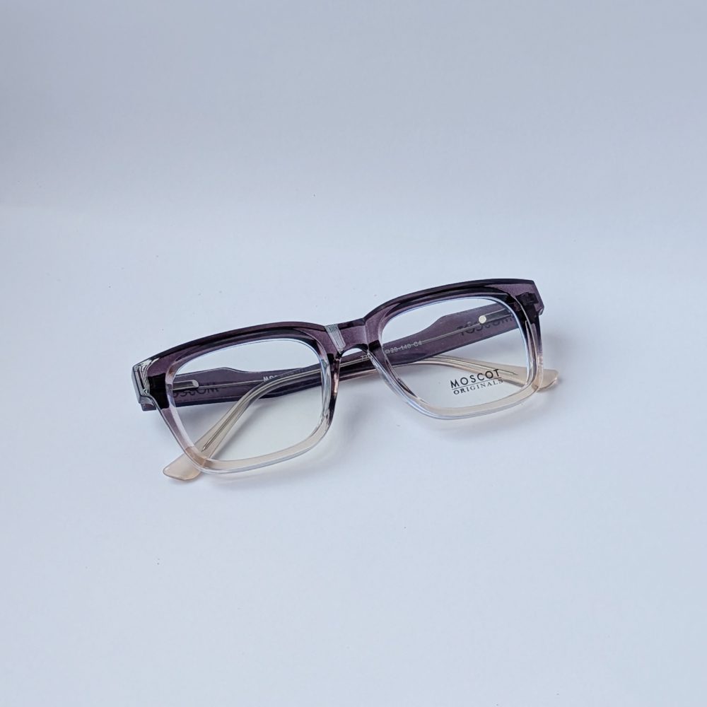 MOSCOT Originals Transparent Gray Rectangular Eyeglass Frame for Men - Image 4