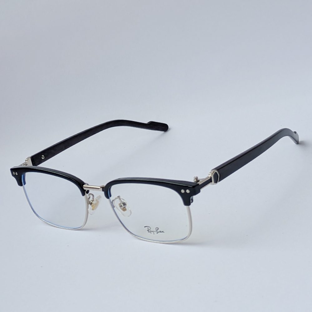 Ray-Ban Clubmaster Half-Rim Black Optical Eyeglass Frame for Men