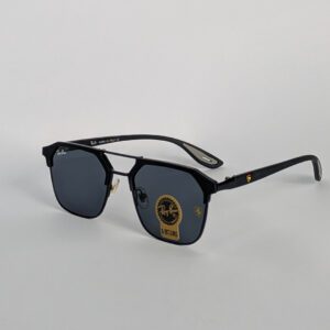 Ray-Ban Geometric Black Metal Sunglasses with G-15 Lenses