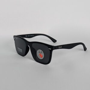 Ray-Ban Polarized Black Rectangular Sunglasses for Men